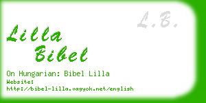 lilla bibel business card